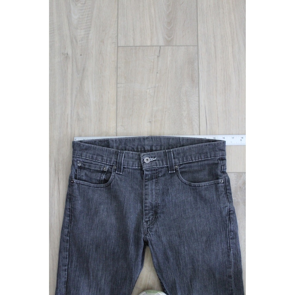 VTG Levi's 511 Men's Skinny Jeans 34x30 Faded Black Slim Fit Denim Pants - Picture 6 of 9